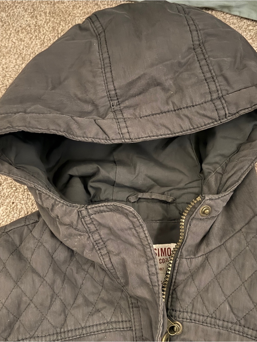 Mossimo Supply Co. Hooded Utility Jacket Winter Charcoal - Picture 9 of 16